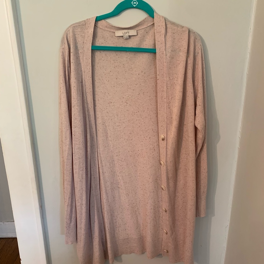 Loft Light Pink Cardigan XXL
